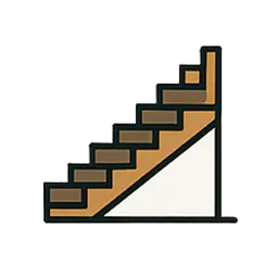 Icône Escalier WebP gratuite pour le BTP et la construction